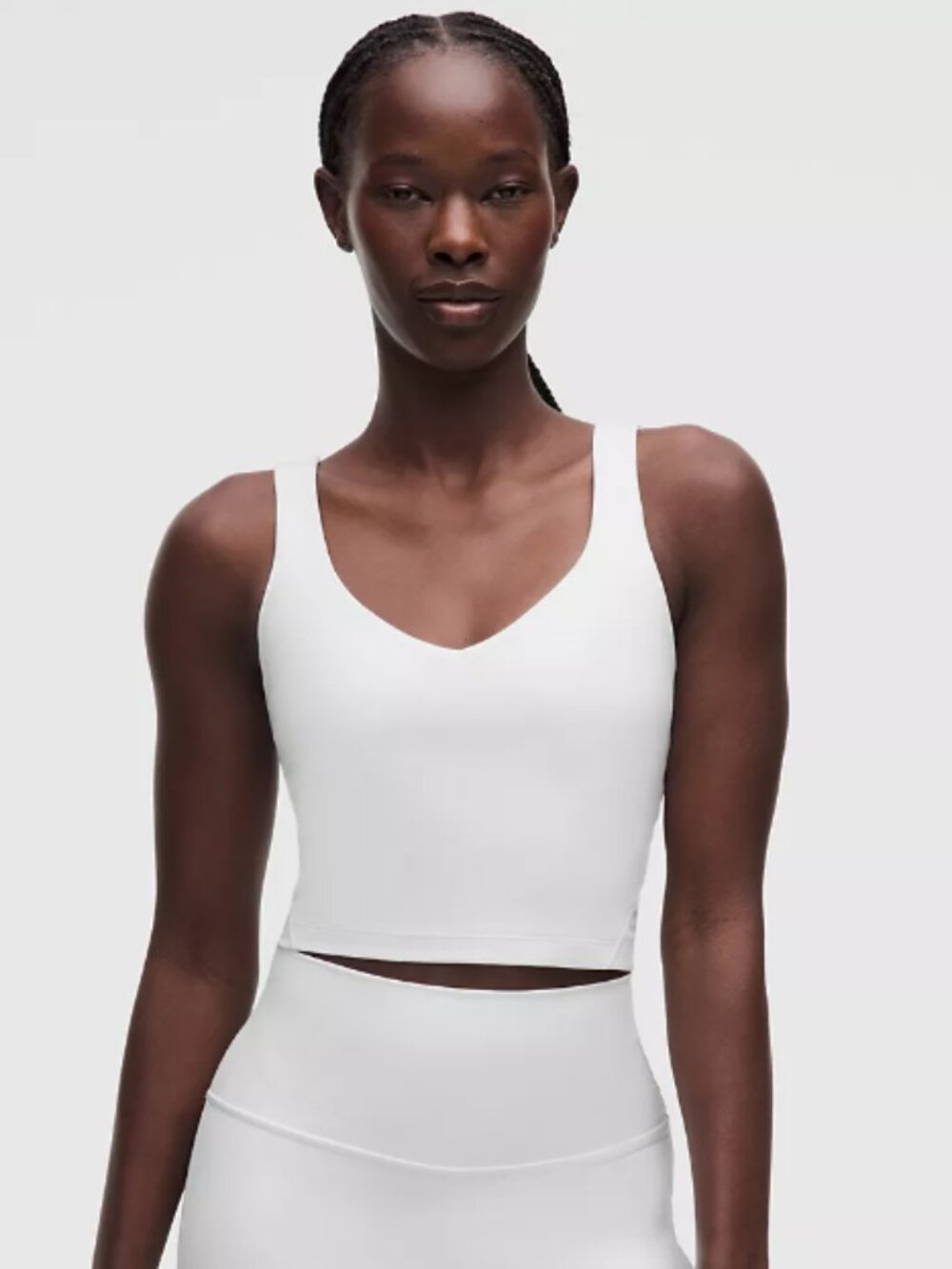 Lululemon athletica Align white tank top light support size 4 VGUC